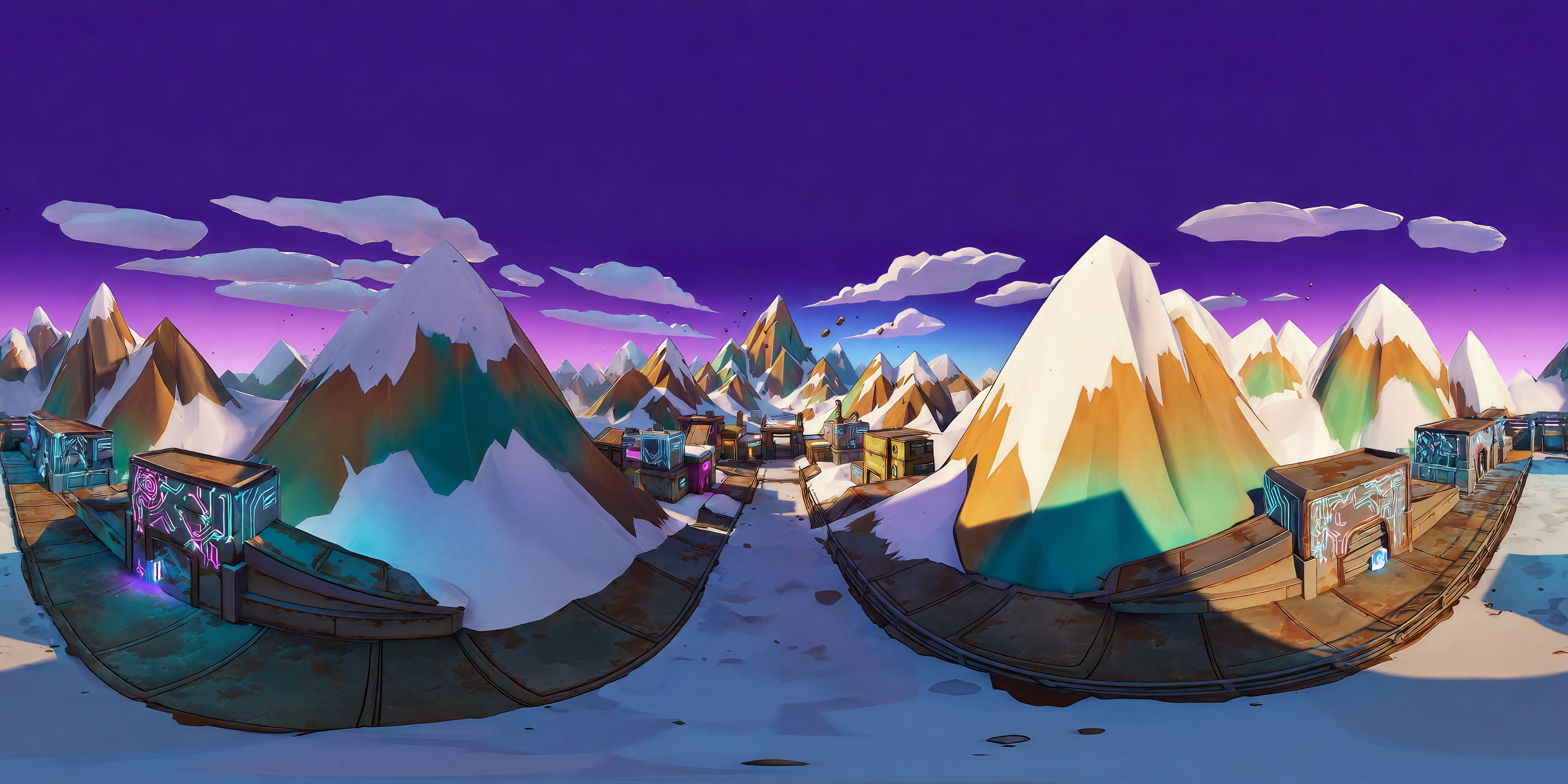 TradeBangers Alpine Ridge Village panorama