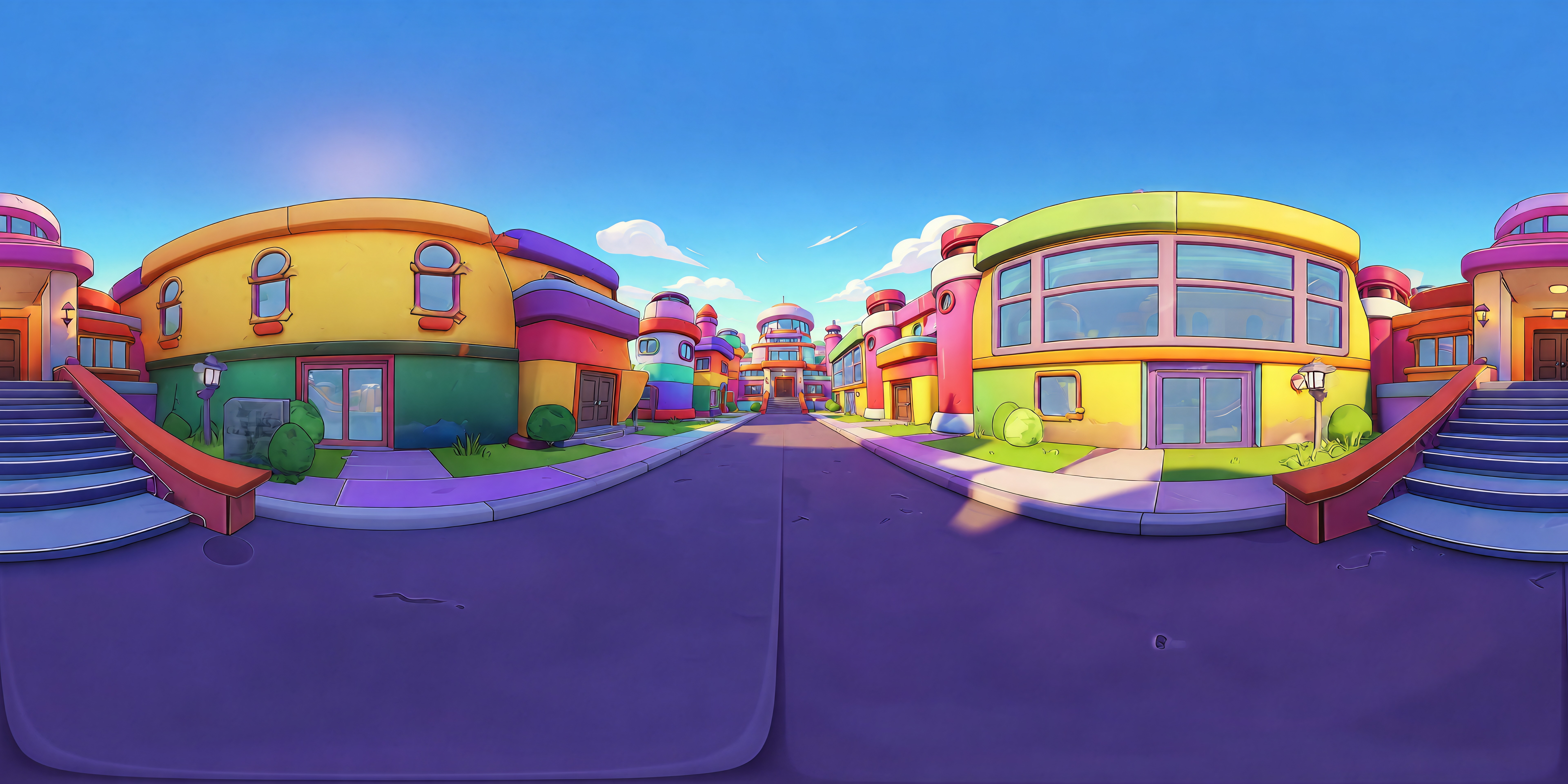 TradeBangers Alpine Village Shops panorama