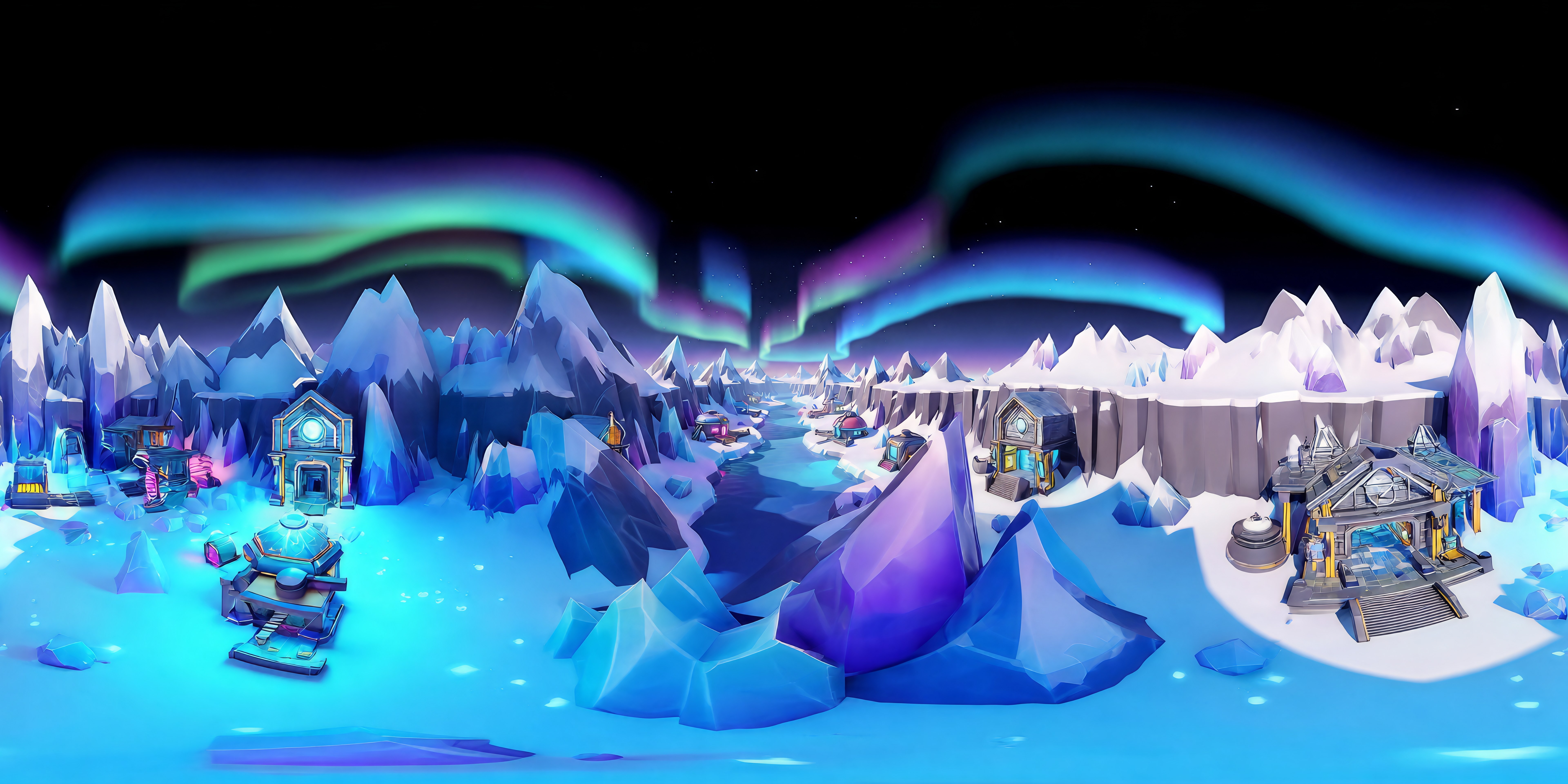 TradeBangers Aurora Basecamp panorama