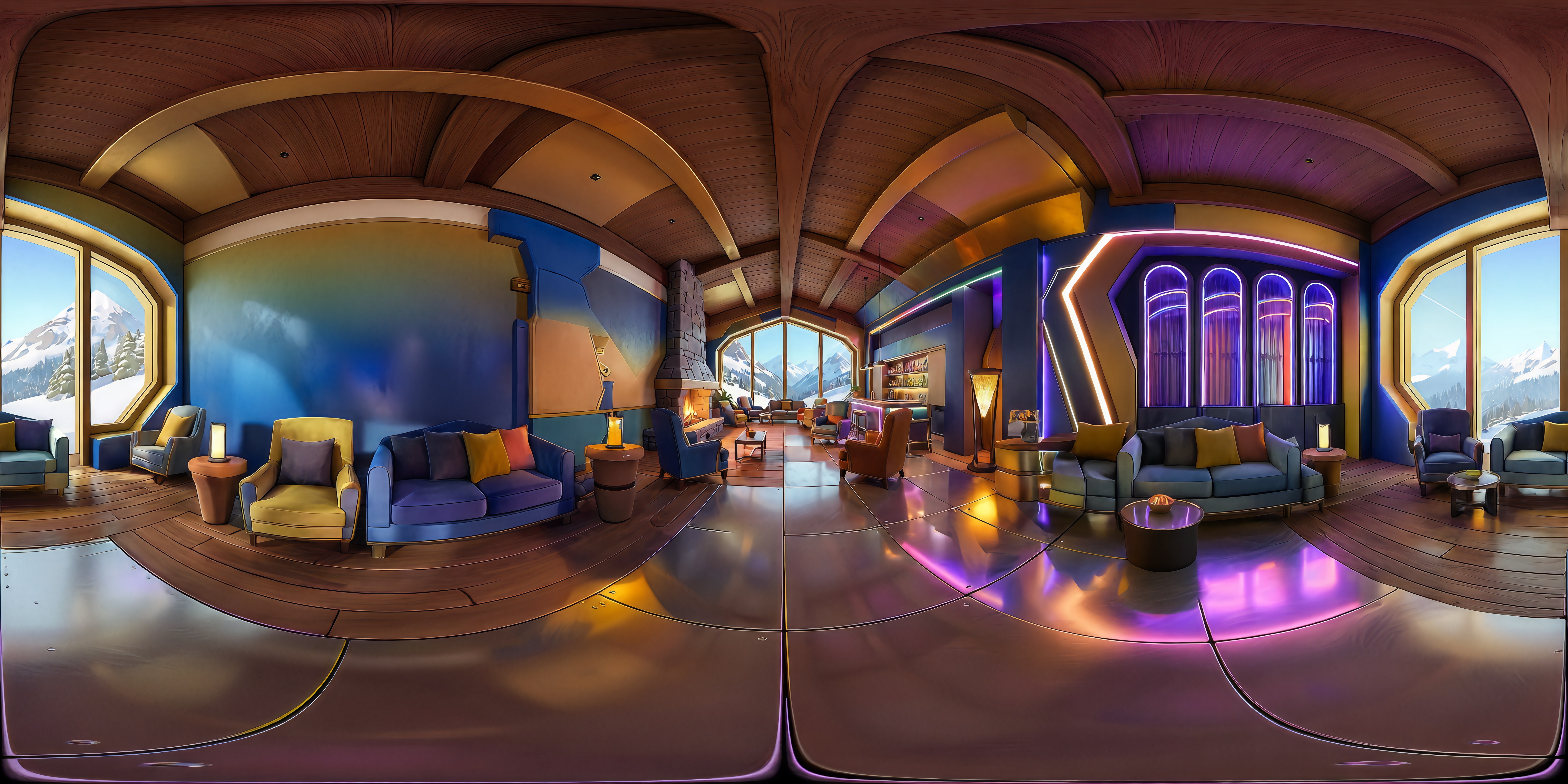 TradeBangers Chalet Lounge panorama