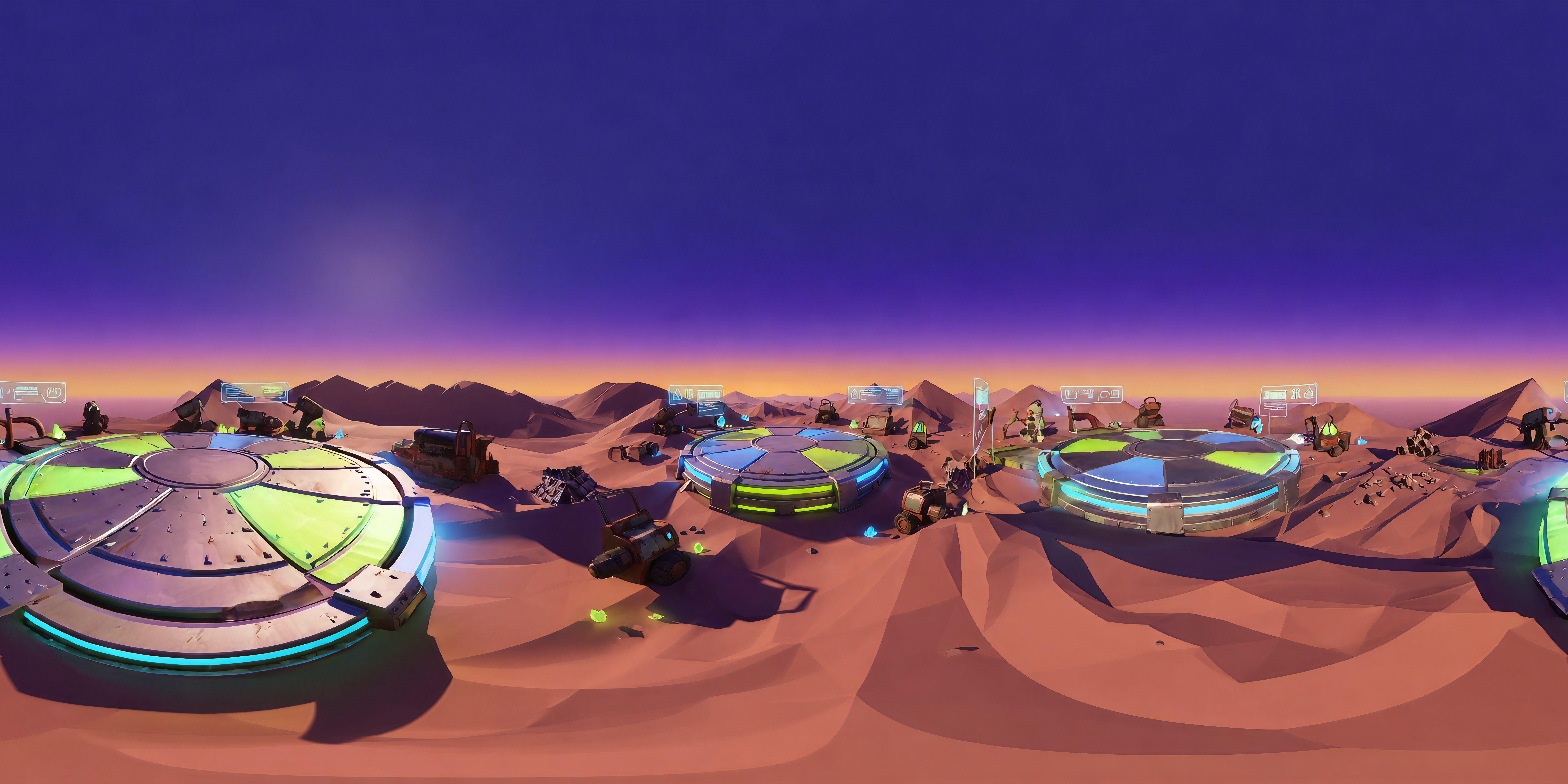 TradeBangers Cosmic Dune Station panorama