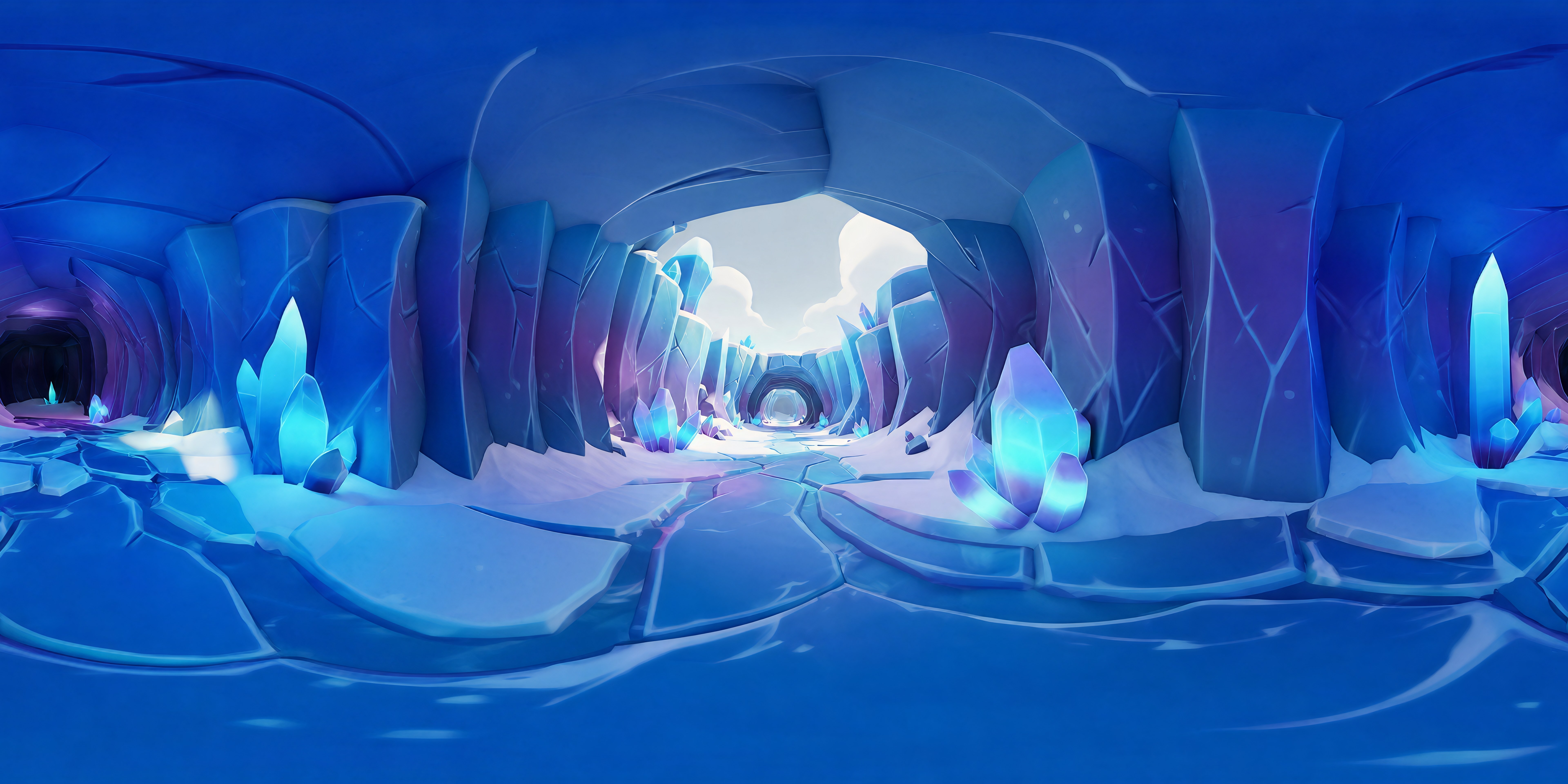 TradeBangers Crystal Glacier Tunnel panorama