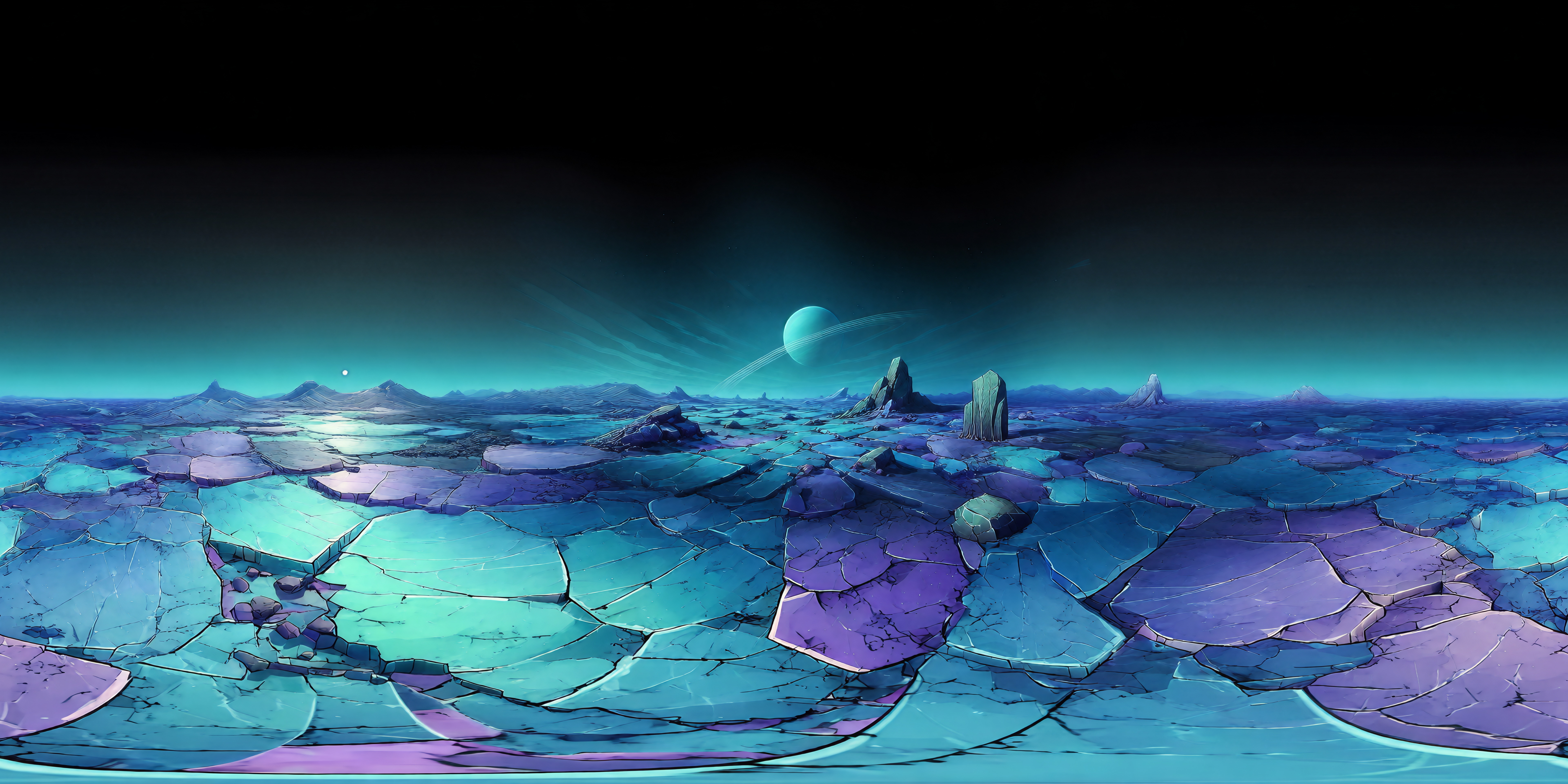 Uranus Ice World panorama